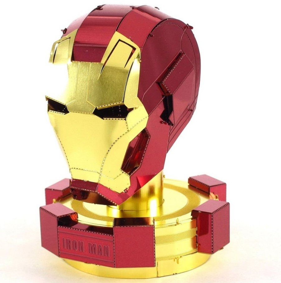 Metal Puzzles Fascinations | Iron Man Helmet - Metal Earth 3D Model Puzzle-Fs324Me