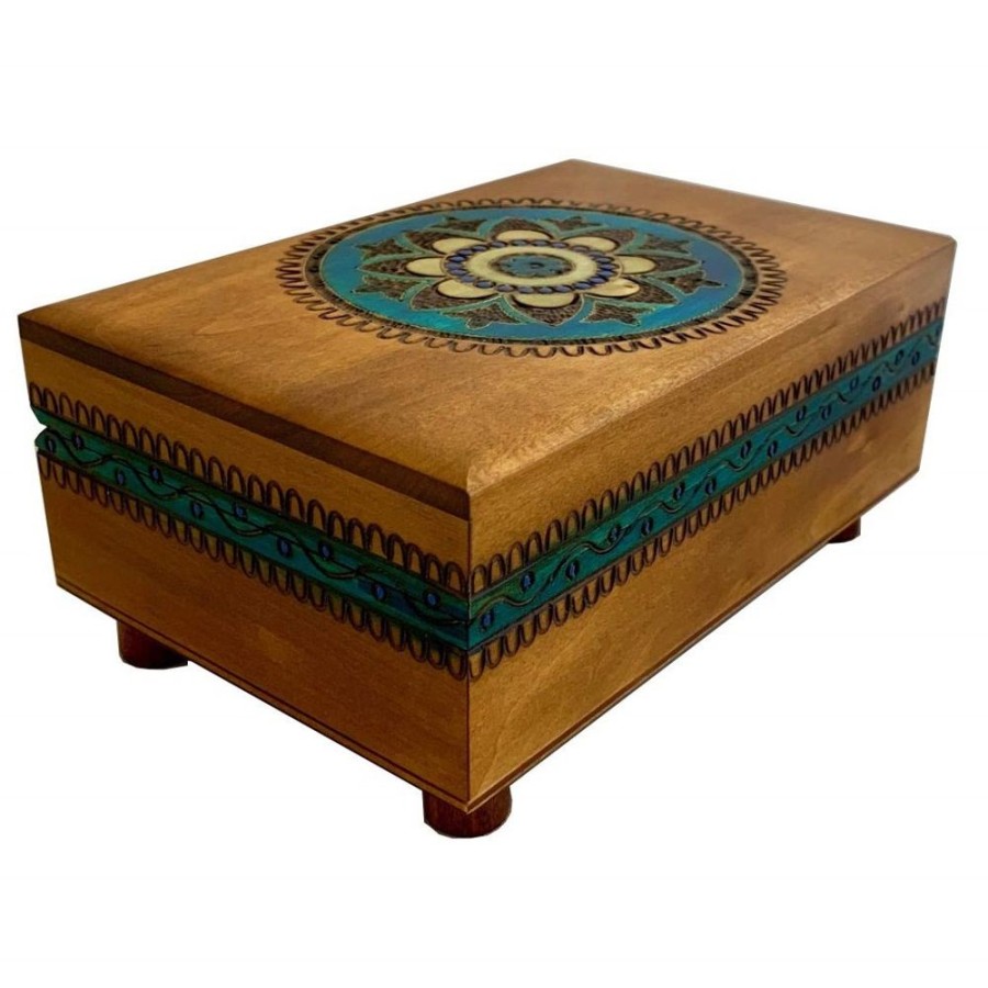 Puzzle Boxes Winshare-Puzzles-and-Games | Blue Kaleidoscope - Secret Wooden Puzzle Box-Cc7463