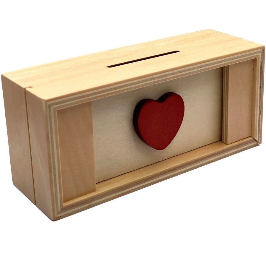 Brain Teasers Winshare-Puzzles-and-Games | Enigma Heart Secret Puzzle Box - Money Gift Trick Box-Eb002