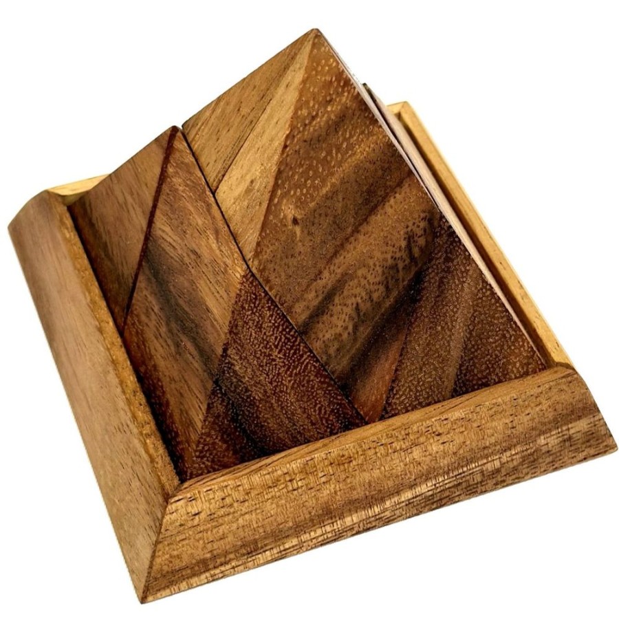 Wooden Puzzles Winshare-Puzzles-and-Games | 5 Piece Pyramid Wooden Puzzle Brain Teaser-662