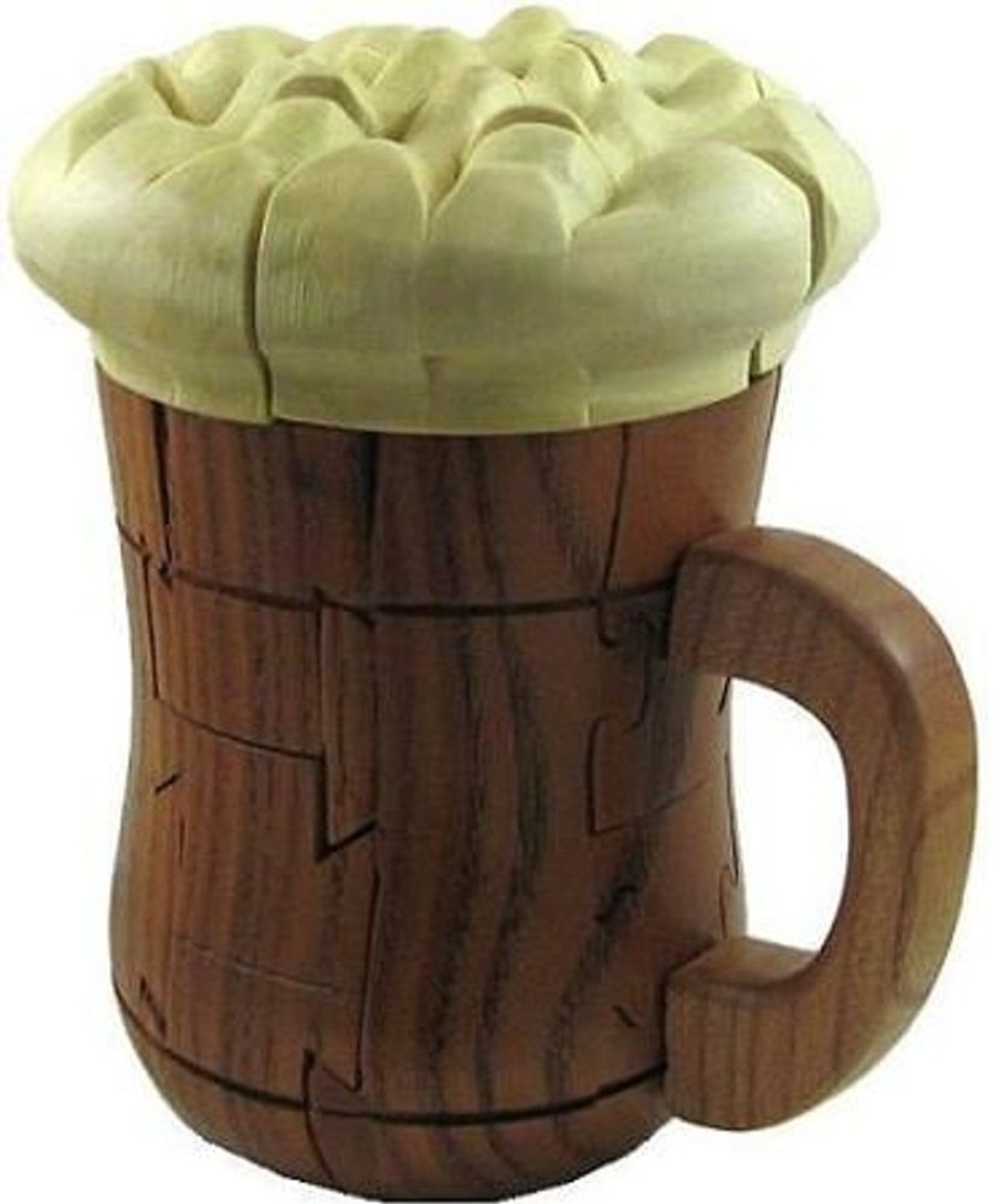 Brain Teasers Winshare-Puzzles-and-Games | Beer Mug 3D Jigsaw Wooden Puzzle Brain Teaser-Ch116