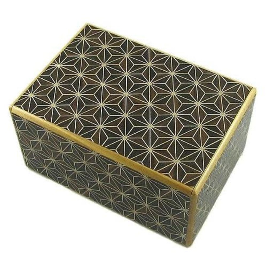 Puzzle Boxes Winshare-Puzzles-and-Games | 4 Sun 21 Steps Kuroasa - Japanese Puzzle Box-J421Ku