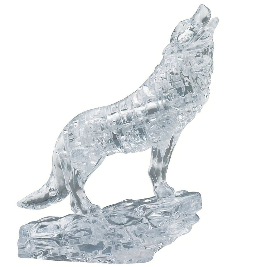 3D Puzzles Bepuzzled Animals | 3D Crystal Puzzle Wolf - Clear Color-Ug31071