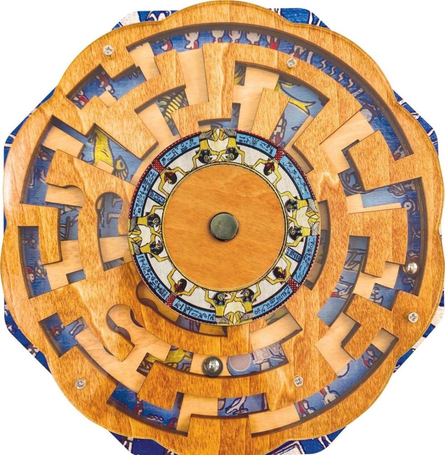 Wooden Puzzles Project-Genius | Dendera Zodiac Maze True Genius Wooden Brainteaser Puzzle-Rt