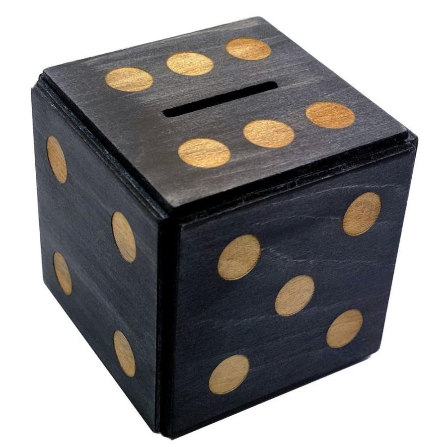 Brain Teasers Winshare-Puzzles-and-Games | Enigma Dice Cube Secret Puzzle Box Money Trick Box - Black C