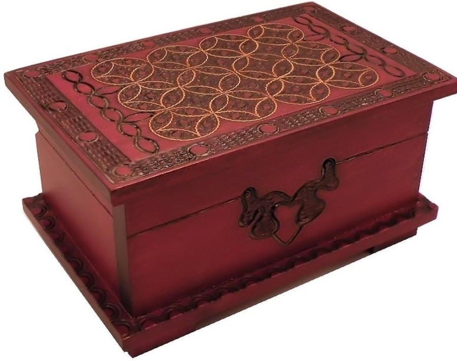 Puzzle Boxes Winshare-Puzzles-and-Games | Celtic Chest (Large) - Secret Wooden Puzzle Box-Cc7250