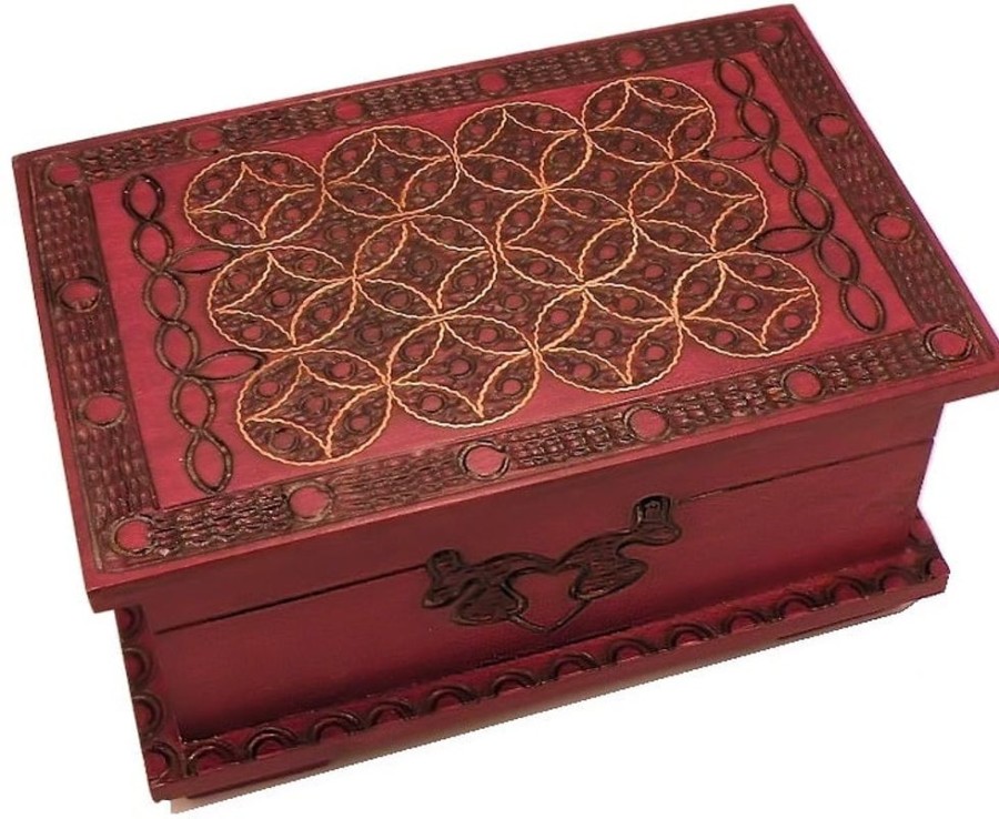 Puzzle Boxes Winshare-Puzzles-and-Games | Celtic Chest - Secret Wooden Puzzle Box-Cc7246