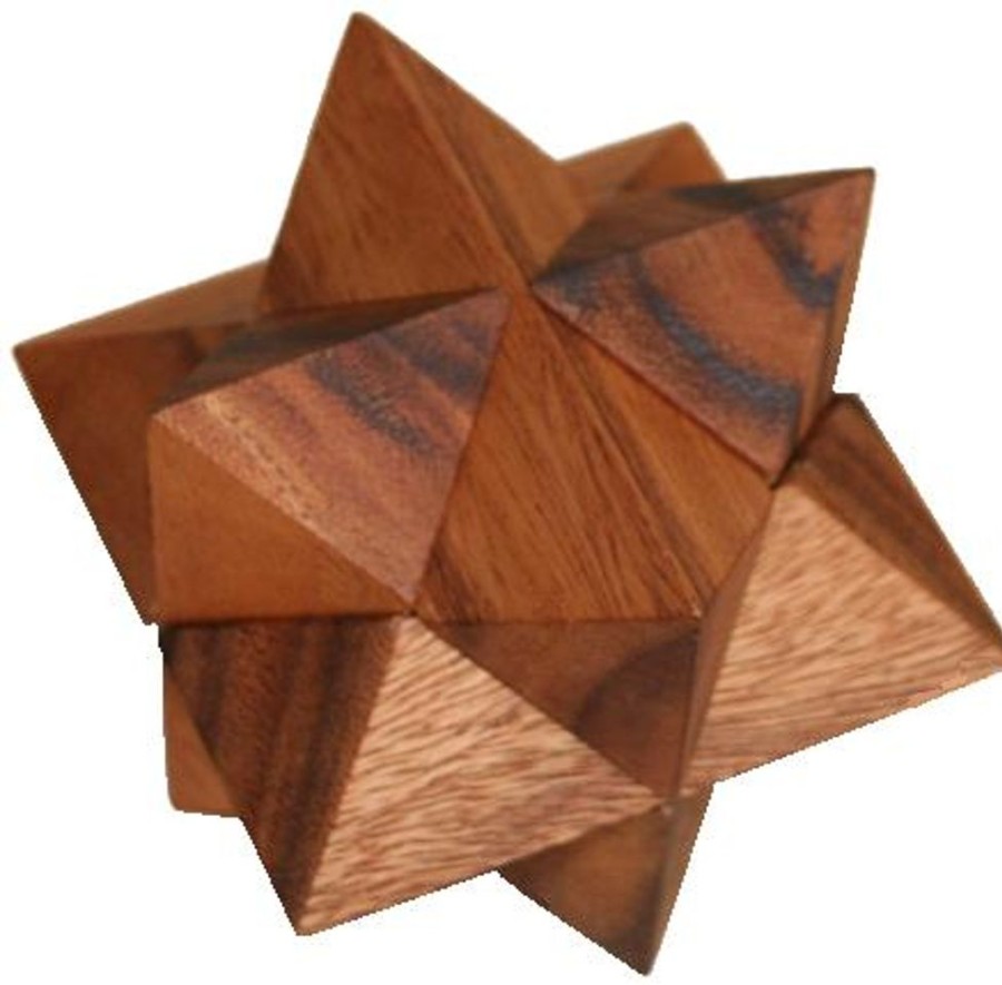 Wooden Puzzles Winshare-Puzzles-and-Games | Star - Wooden Brain Teaser Puzzle-172