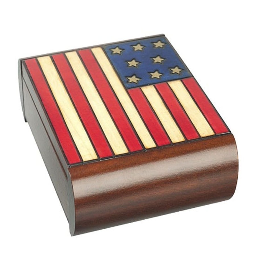 Puzzle Boxes Enchanted-Boxes | American-Flag-Secret-Puzzle-Box.Html