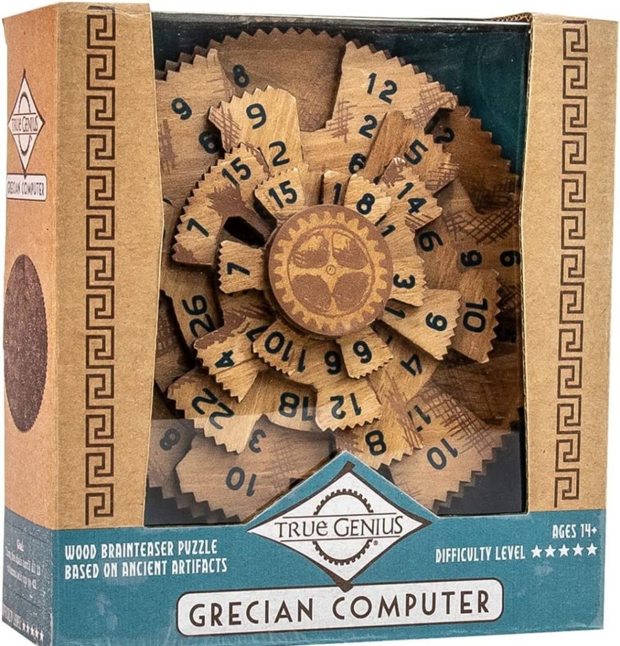 Wooden Puzzles Project-Genius | Grecian Computer - True Genius Series Wooden Puzzle-Rt093