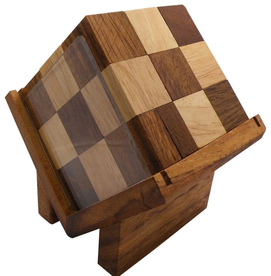 Wooden Puzzles Winshare-Puzzles-and-Games | Complex Cube - Brain Teaser Wooden Puzzle-246V