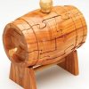 Wooden Puzzles Winshare-Puzzles-and-Games | Beer Keg 3D Jigsaw Wooden Puzzle Brain Teaser-Ch6153A