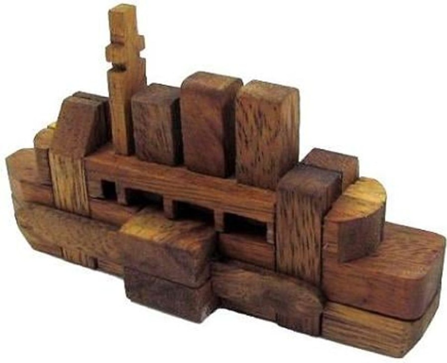 3D Puzzles Winshare-Puzzles-and-Games Transportation | The Titanic - Kumiki Brain Teaser Wooden Puzzle-676