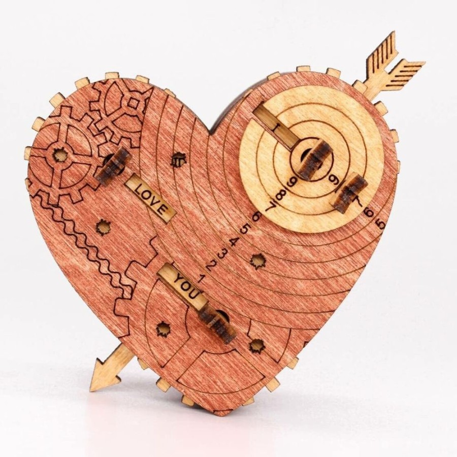 Wooden Puzzles iDventure | Tin Woodman'S Heart. A Mechanical Treasure Chest Puzzle Box