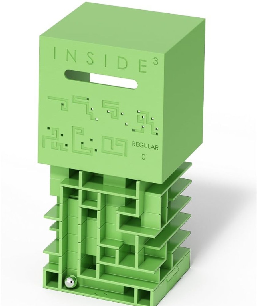 Brain Teasers Inside3 | Inside Labyrinth 3D Puzzle Maze Cube - Regular-Ds102