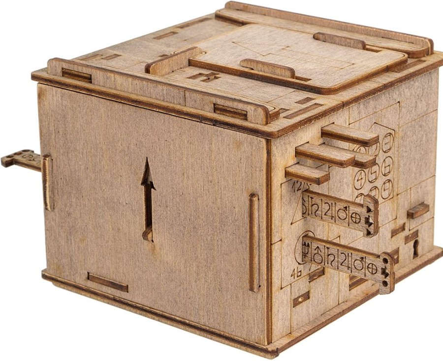 Brain Teasers Escape-Welt | Space Box - Wooden Puzzle Box Escape Room Experience-Ew977