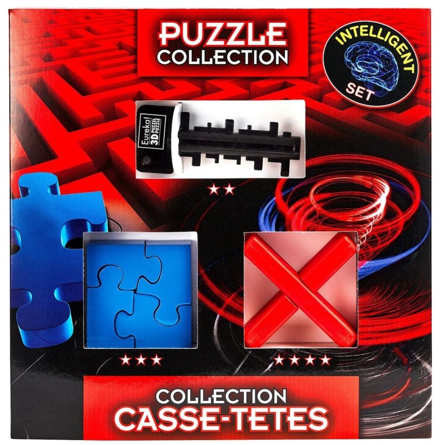 Brain Teasers Eureka | Intelligent Puzzle Collection - 3 Brain Teasers Puzzles Set-