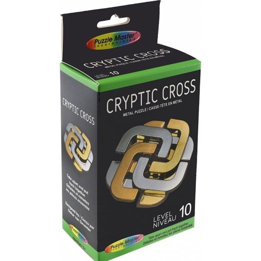 Metal Puzzles Puzzle-Master | Cryptic Cross Cast Brain Teaser Metal Puzzle-My181