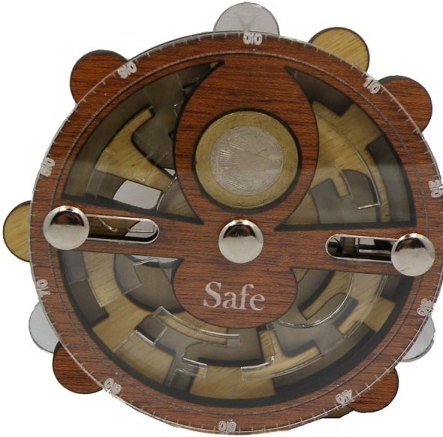 Wooden Puzzles Siebenstein-Spiele | Safe - Money Maze Brain Teaser Wooden Puzzle-M1011Sp