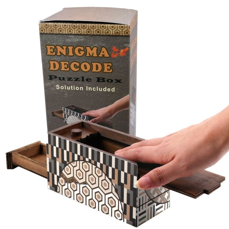 Brain Teasers Winshare-Puzzles-and-Games | Enigma Decode Puzzle Box - Money Gift Giving Secret Box-Eb00