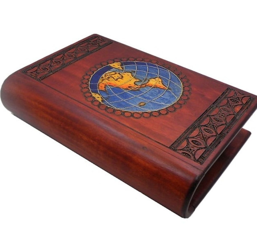 Puzzle Boxes Winshare-Puzzles-and-Games | World Travel Book - Secret Wooden Puzzle Box-Cc8022