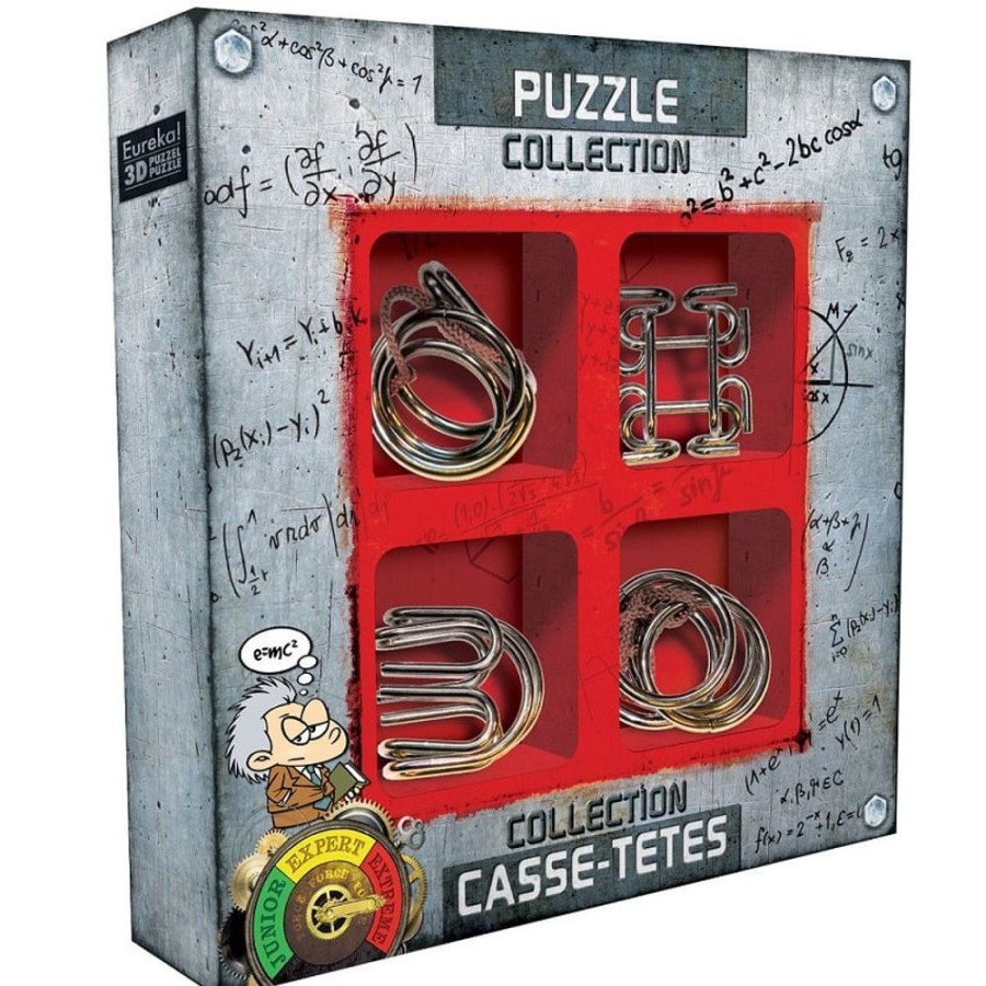 Metal Puzzles Eureka | Extreme Set - 4 Disentanglement Metal Puzzles-3363Eu