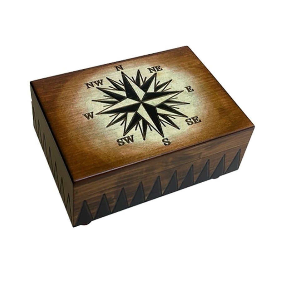 Brain Teasers Enchanted-Boxes | Compass Secret Wooden Puzzle Box-Ebkk2