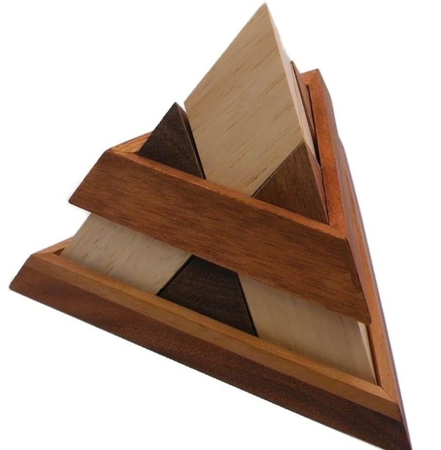 3D Puzzles Winshare-Puzzles-and-Games Pyramids | Luxor Egyptian Pyramid - Wooden Puzzle Brain Teaser-674V