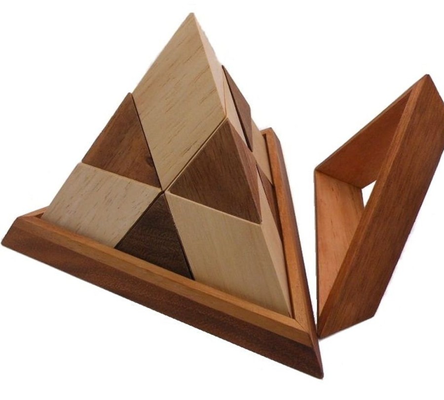 3D Puzzles Winshare-Puzzles-and-Games Pyramids | Luxor Egyptian Pyramid - Wooden Puzzle Brain Teaser-674V