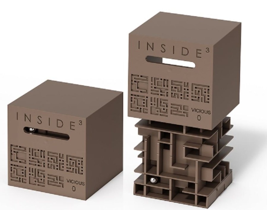 Brain Teasers Inside3 | Inside Labyrinth 3D Puzzle Maze Cube - Vicious-Ds105