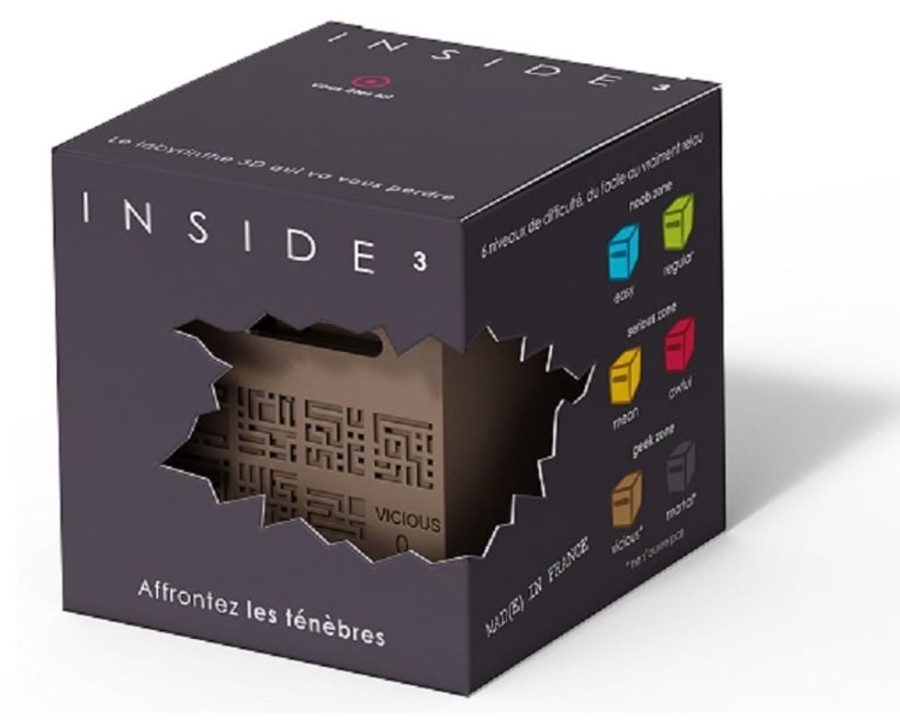 Brain Teasers Inside3 | Inside Labyrinth 3D Puzzle Maze Cube - Vicious-Ds105