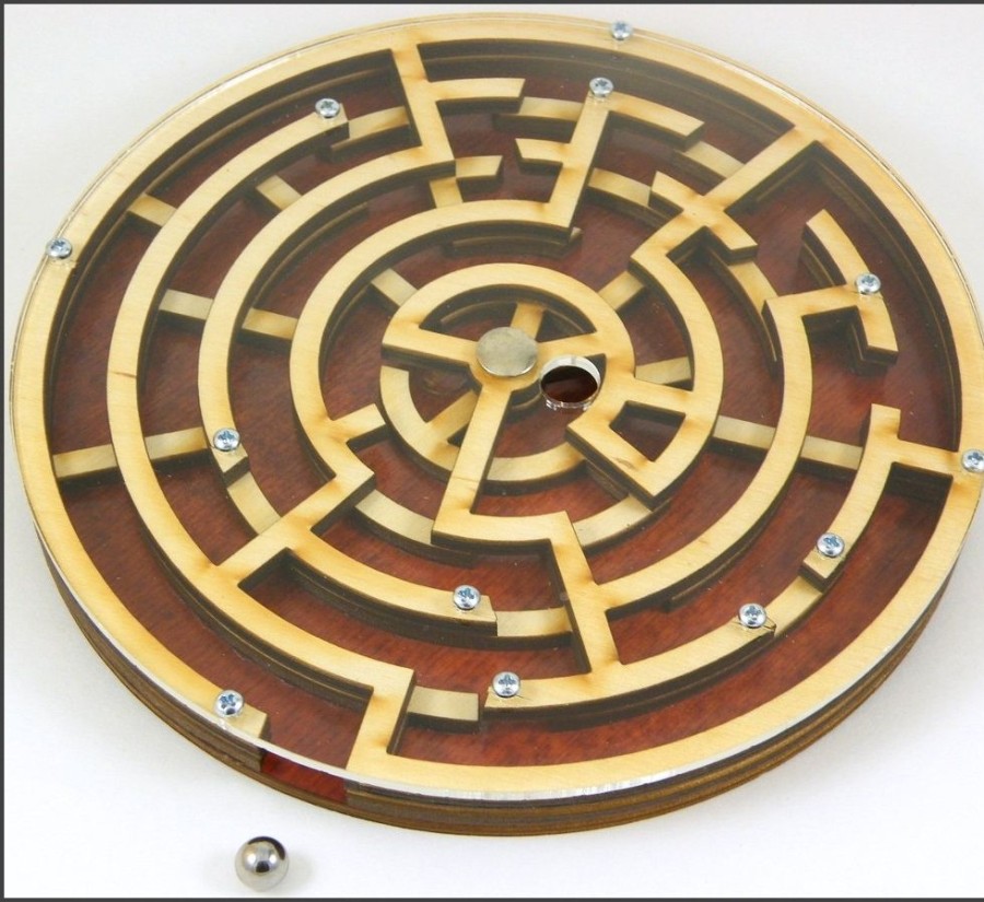 Wooden Puzzles Constantin | Labyrinth - Wooden Brain Teaser Puzzle / Game-L250Ct