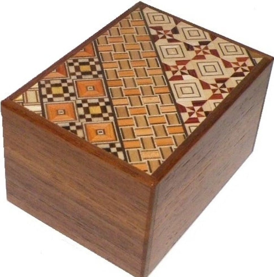 Puzzle Boxes Winshare-Puzzles-and-Games | 3 Sun 12 Steps Koyosegi & Natural Wood - Japanese Puzzle Box