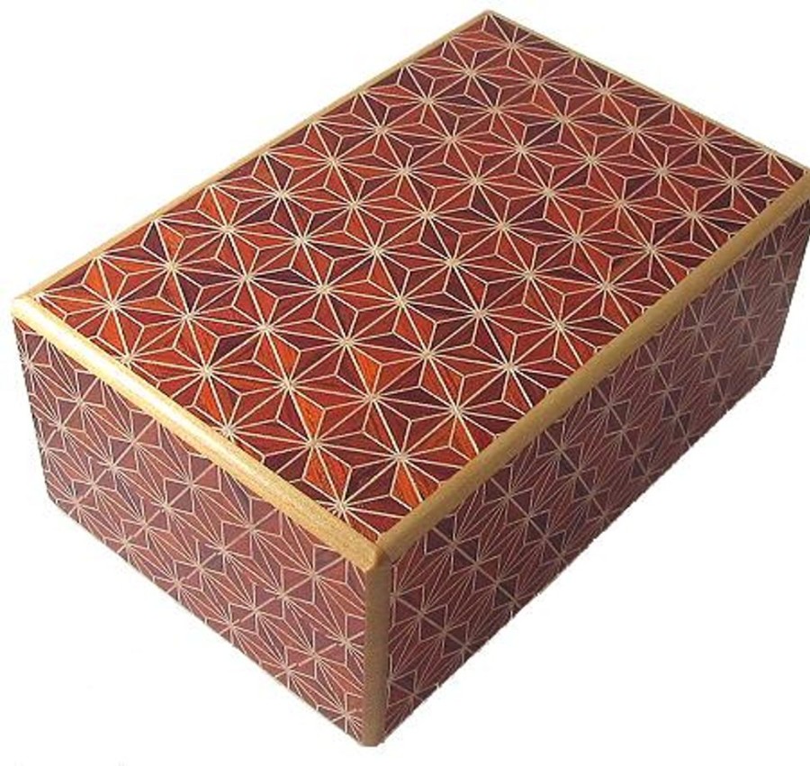 Puzzle Boxes Winshare-Puzzles-and-Games | 5 Sun 21 Steps Akaasa - Japanese Puzzle Box-J521Ak