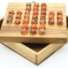 Wooden Games Winshare-Puzzles-and-Games | Solitaire Marble (Glass) - Wooden Brain Teaser Game-152G