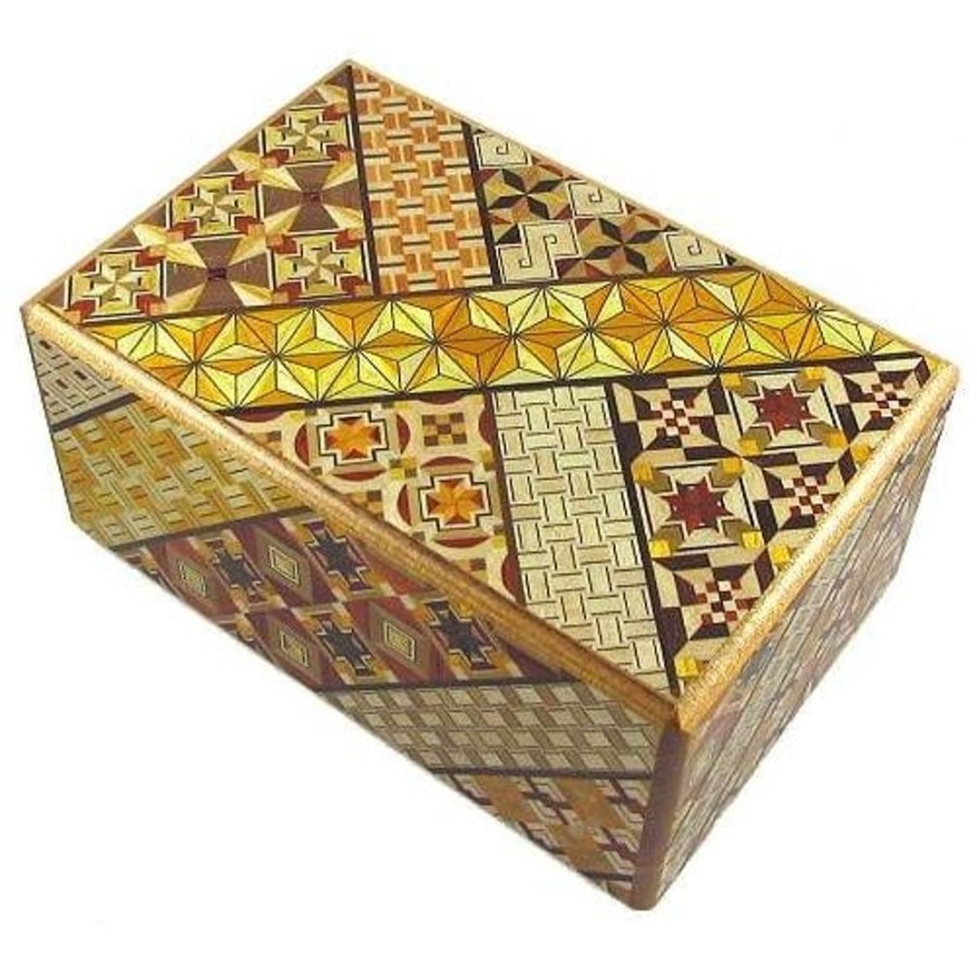 Puzzle Boxes Winshare-Puzzles-and-Games | 5 Sun 21 Steps Koyosegi Japanese Puzzle Box-J521