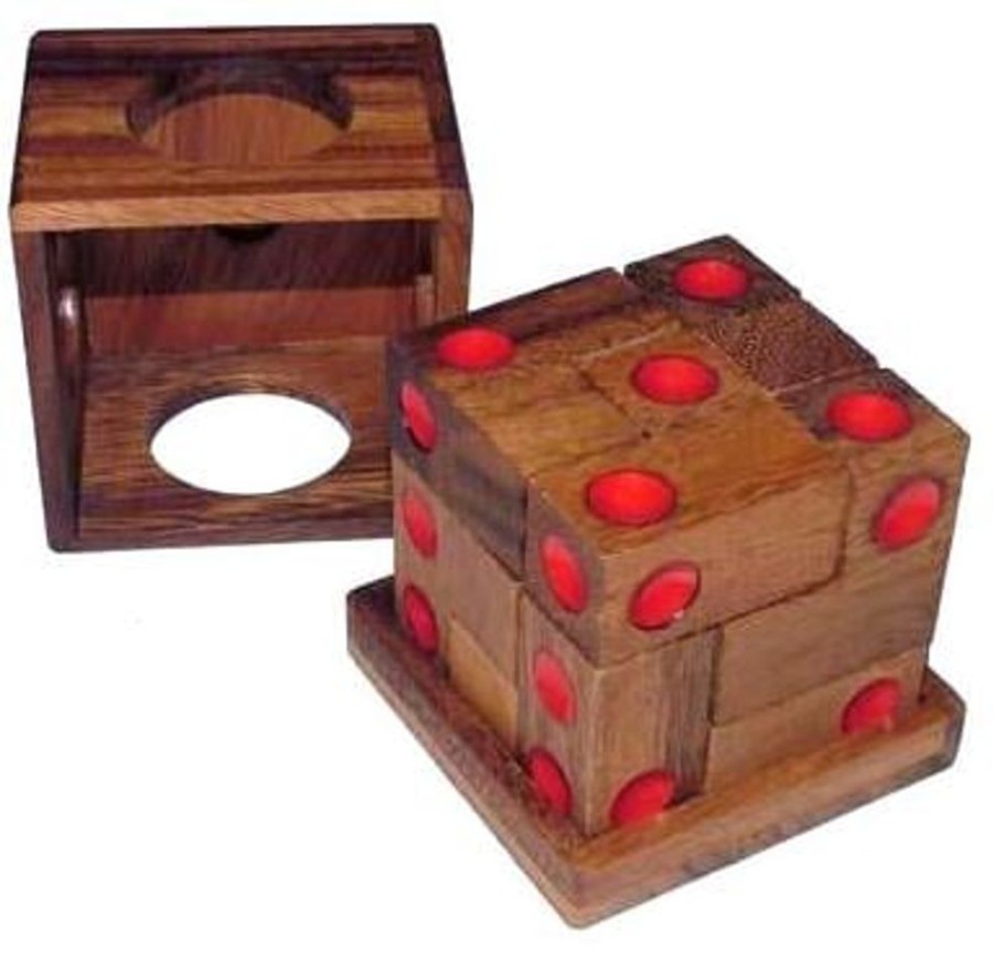 Wooden Puzzles Winshare-Puzzles-and-Games | Dice Cube - 3D Wooden Brain Teaser Puzzle-658