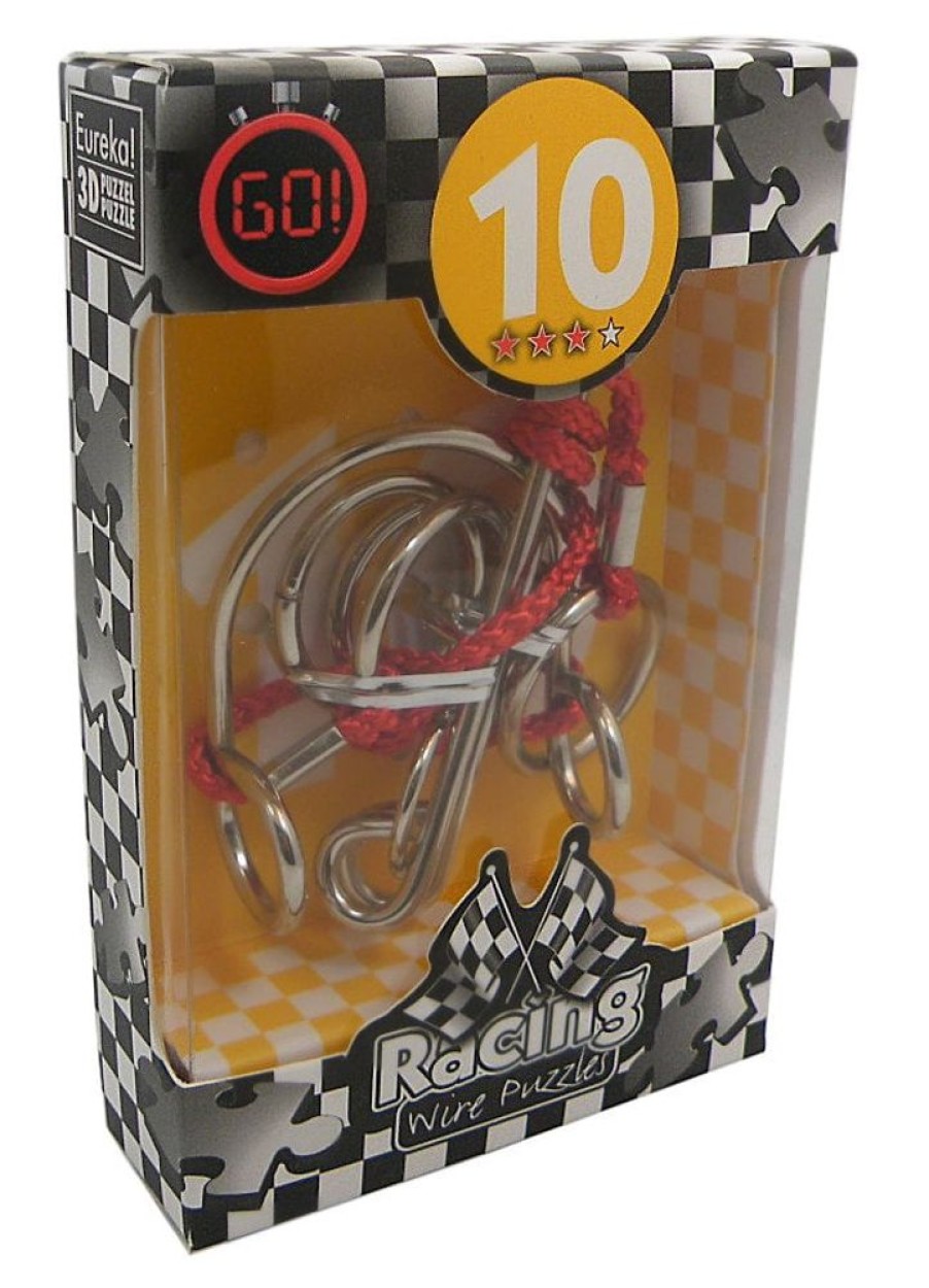 Metal Puzzles Eureka | Racing Wire No. 10 - String Brainteaser Metal Puzzle-3280Eu