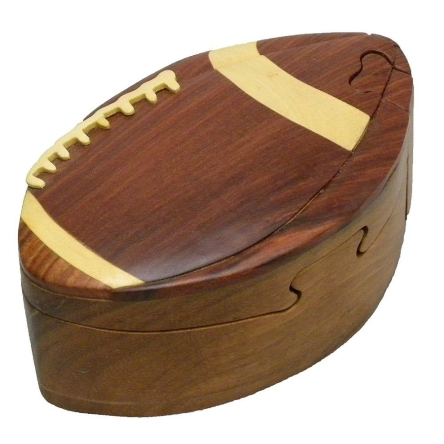 Puzzle Boxes The-Handcrafted | Football - Secret Wooden Puzzle Box-Sb1089