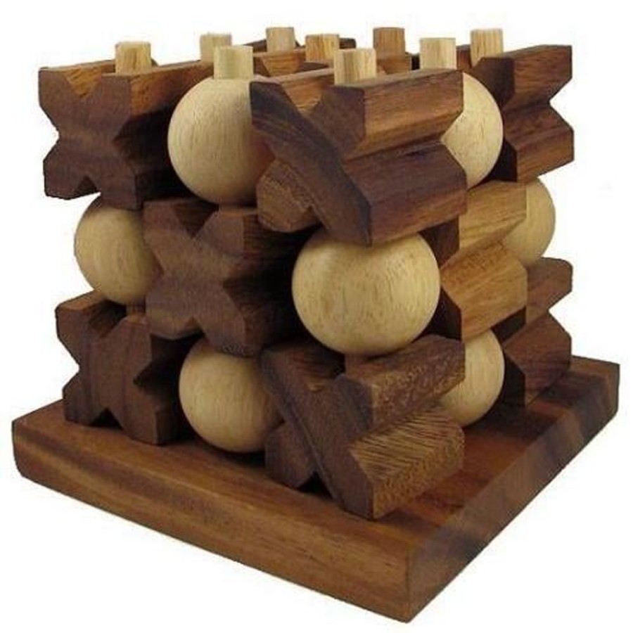 Educational Games Winshare-Puzzles-and-Games | Tic Tac Toe 3D (Large) - Strategy Wooden Game-690