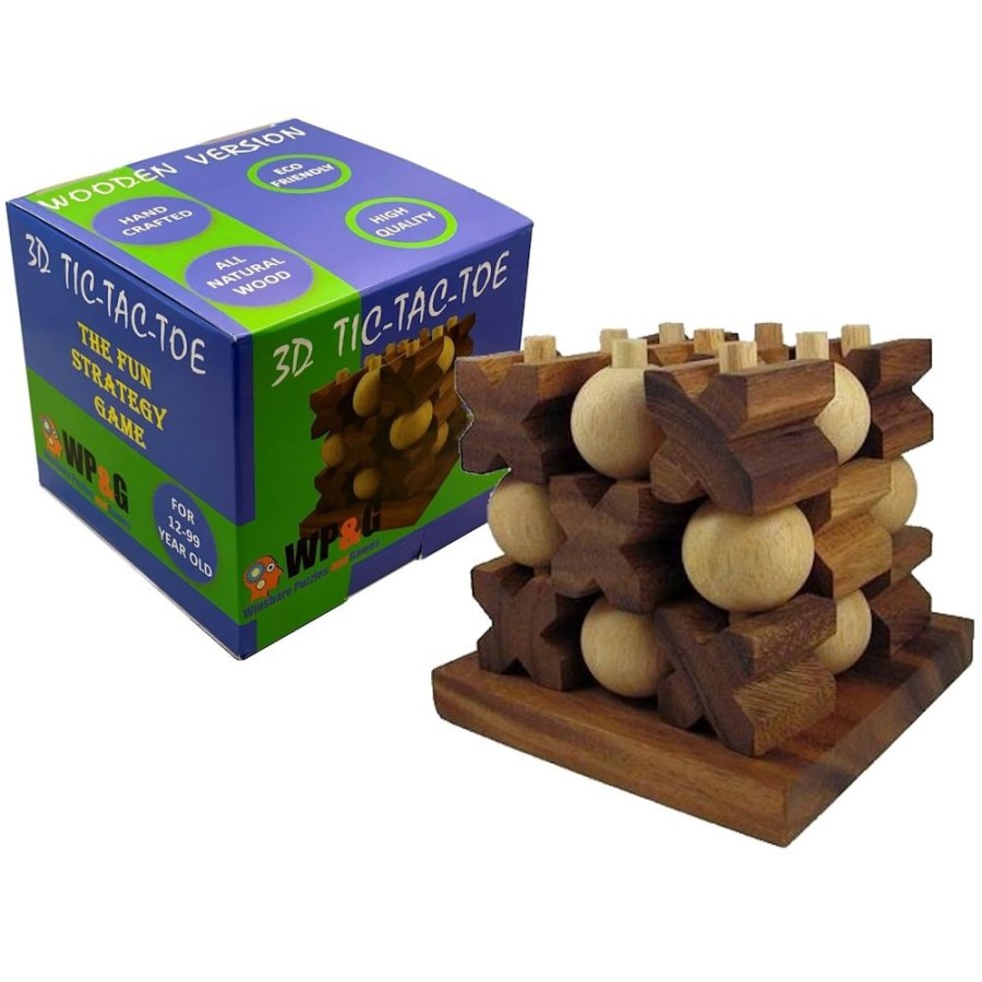 Educational Games Winshare-Puzzles-and-Games | Tic Tac Toe 3D (Large) - Strategy Wooden Game-690