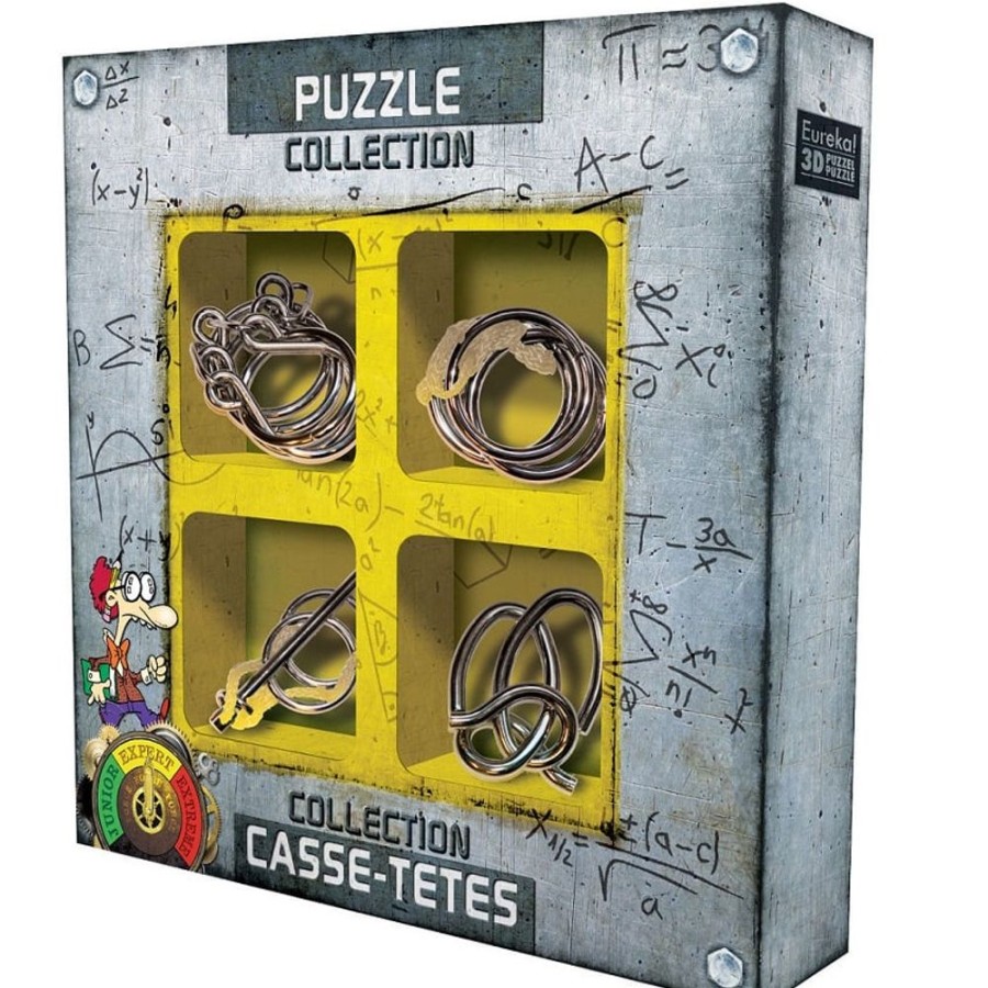 Metal Puzzles Eureka | Expert Set - 4 Disentanglement Metal Puzzles-3362Eu