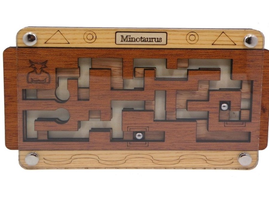 Brain Teasers Siebenstein-Spiele | Minotaurus - Maze Brain Teaser Wooden Puzzle-M1051Ksp