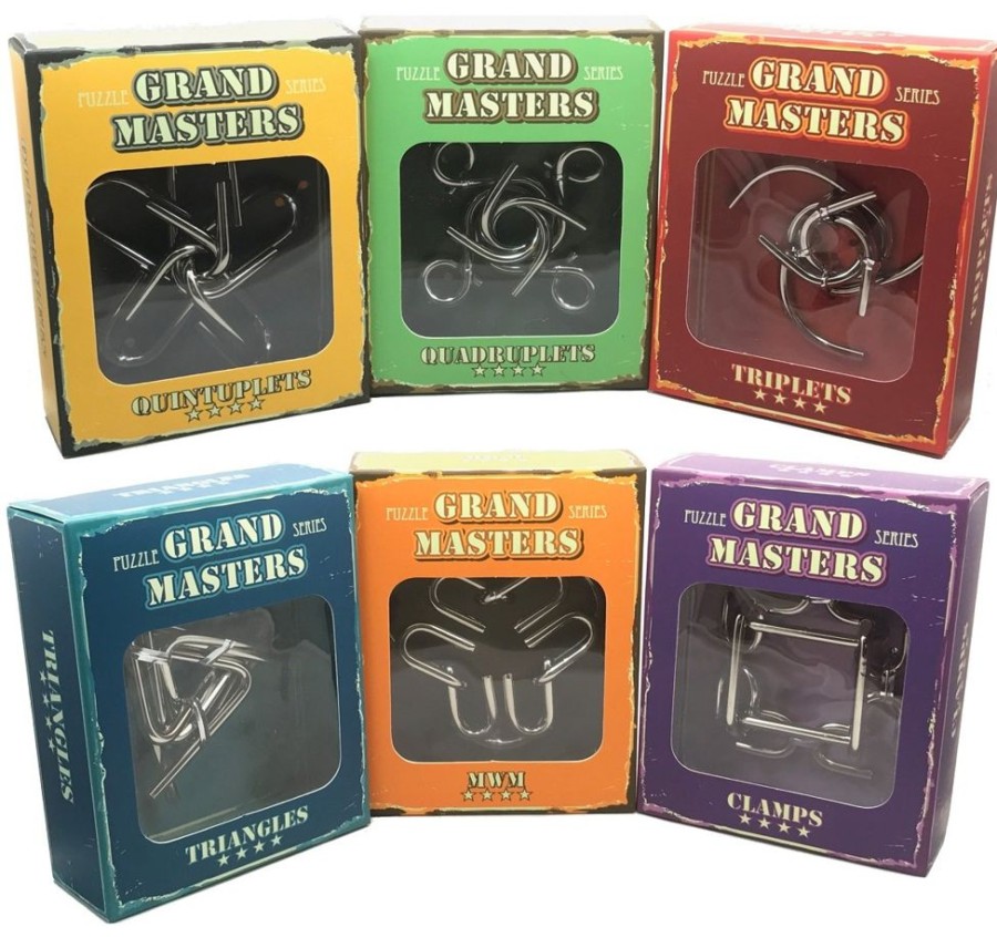 Metal Puzzles Eureka | Grand Master Metal Puzzle Set Of Six Puzzles - Group Special