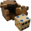 Wooden Puzzles Winshare-Puzzles-and-Games | Hidden Dice Cube - Interlocking Wooden Puzzle-355V