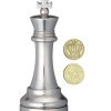 Metal Puzzles Hanayama | Cast Chess King Silver - Hanayama Metal Puzzle-Eu686