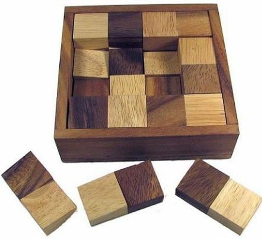 Wooden Puzzles Winshare-Puzzles-and-Games | Devil'S Chess - Wooden Brain Teaser Puzzle-682