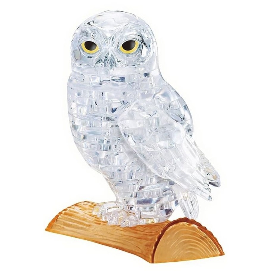 3D Puzzles Bepuzzled Animals | 3D Crystal Puzzle Owl - White Color-Ug31074