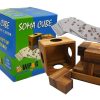 Wooden Puzzles Winshare-Puzzles-and-Games | Soma Cube Set With 50 Playing Cards - Brain Teaser Wooden Pu