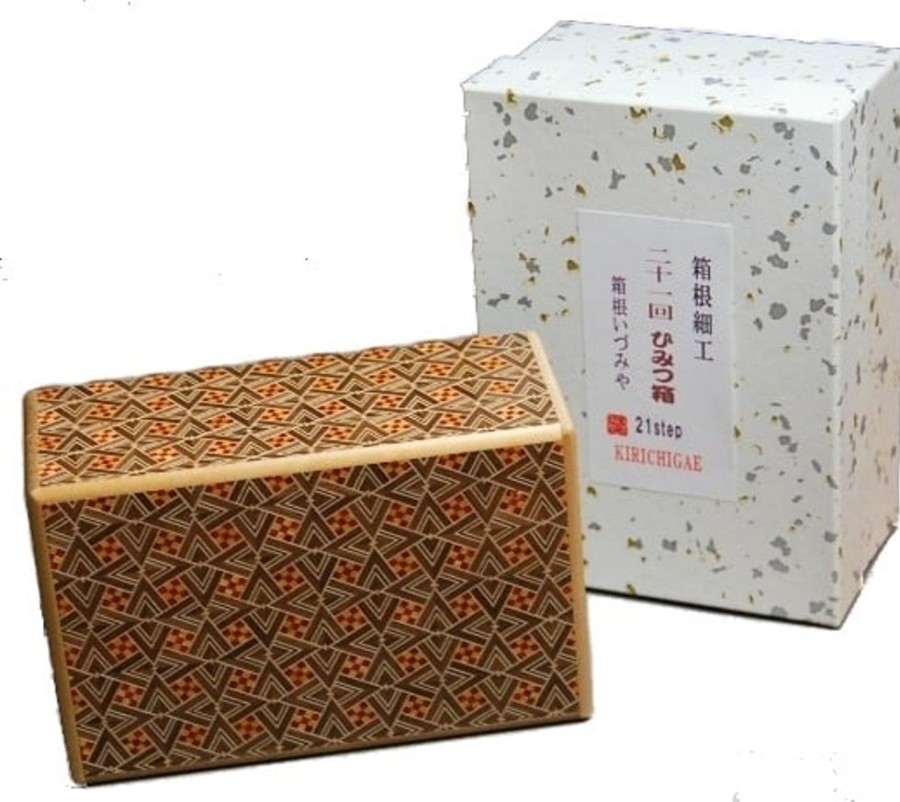 Puzzle Boxes Winshare-Puzzles-and-Games | 5 Sun 21 Steps Kirichigae - Japanese Puzzle Box-J521Kr